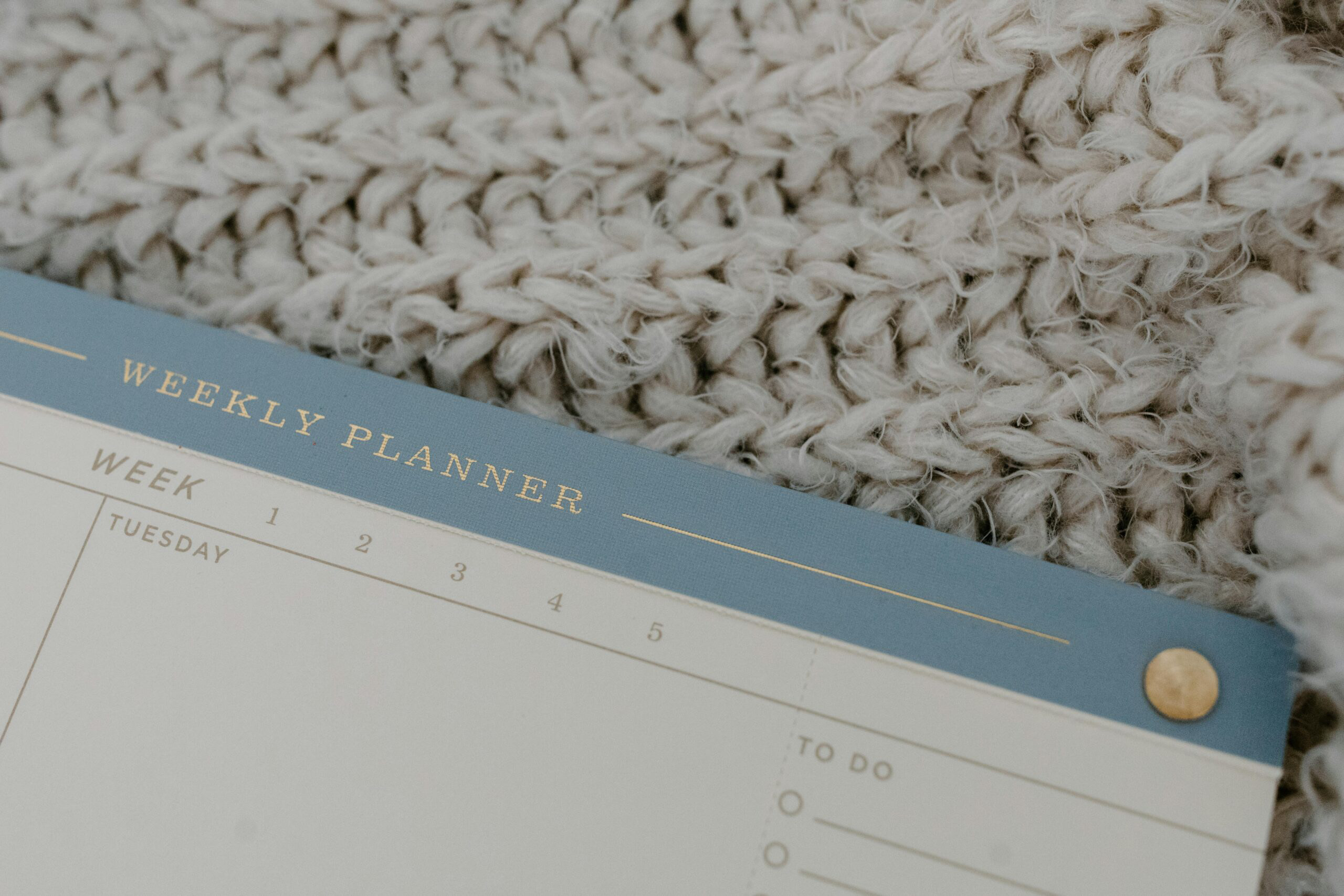 Calendar on a soft blanket, representing booking a psychology appointment in Darwin.